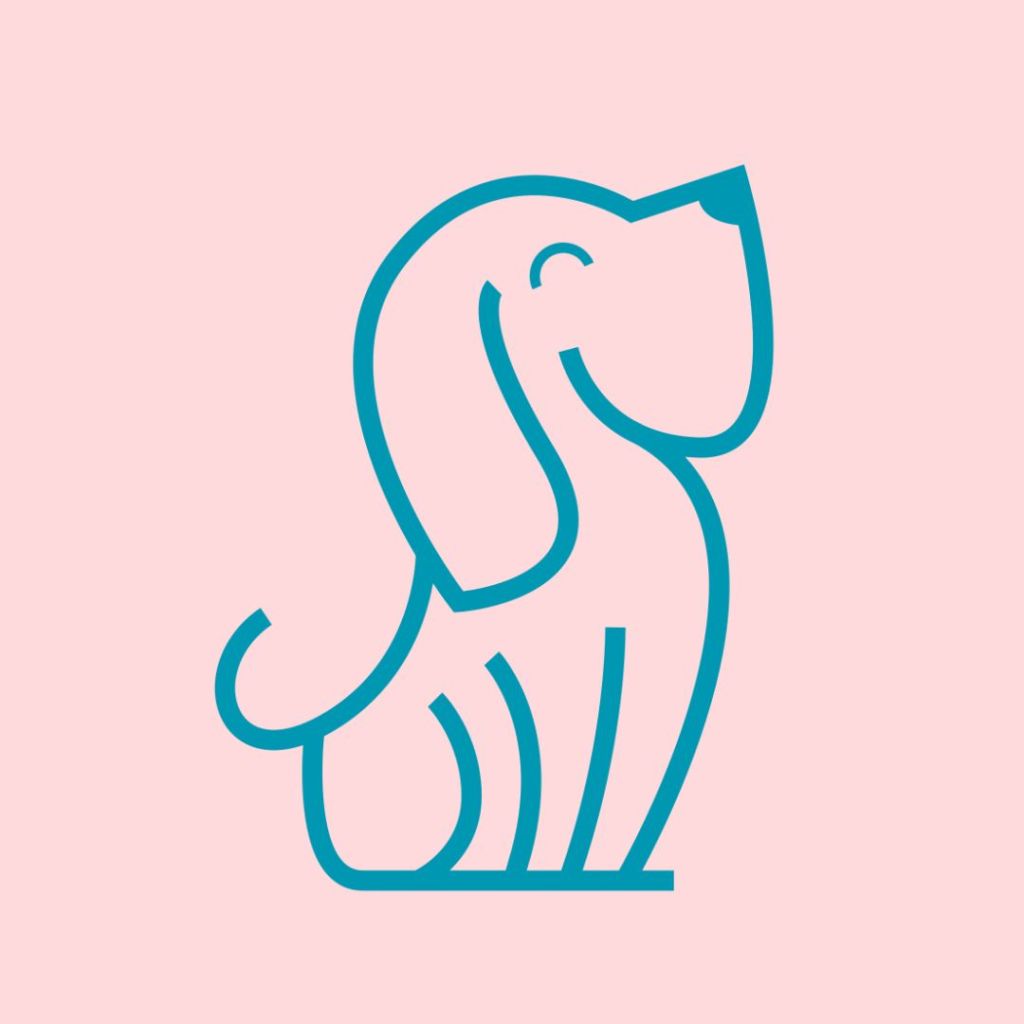 Scallywags sitting dog logo