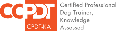 Logo from the CCPDT for a Certified Professional Dog Trainer, Knowledge Assessed